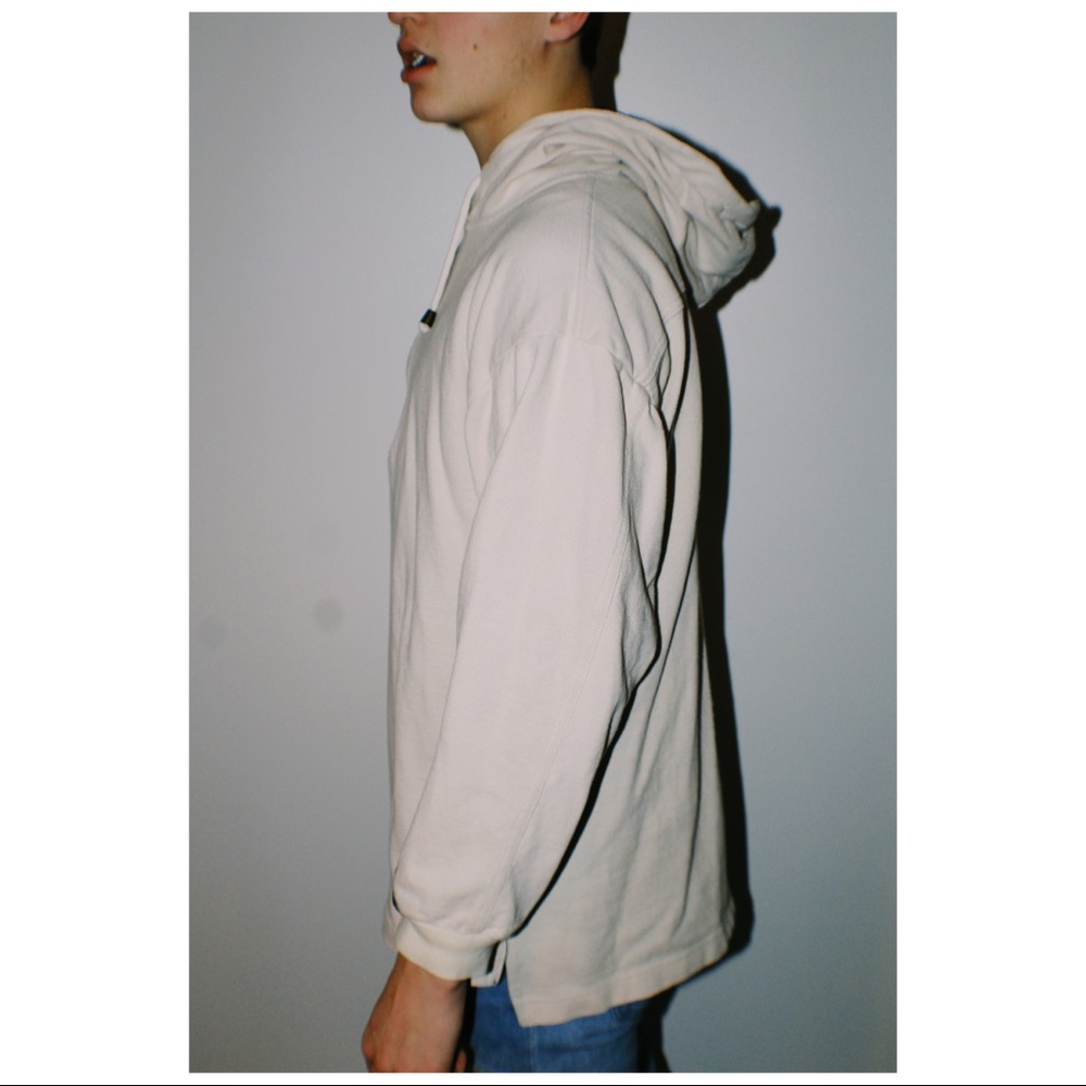 Men’s Cream Half-zip - Picture 2 of 4